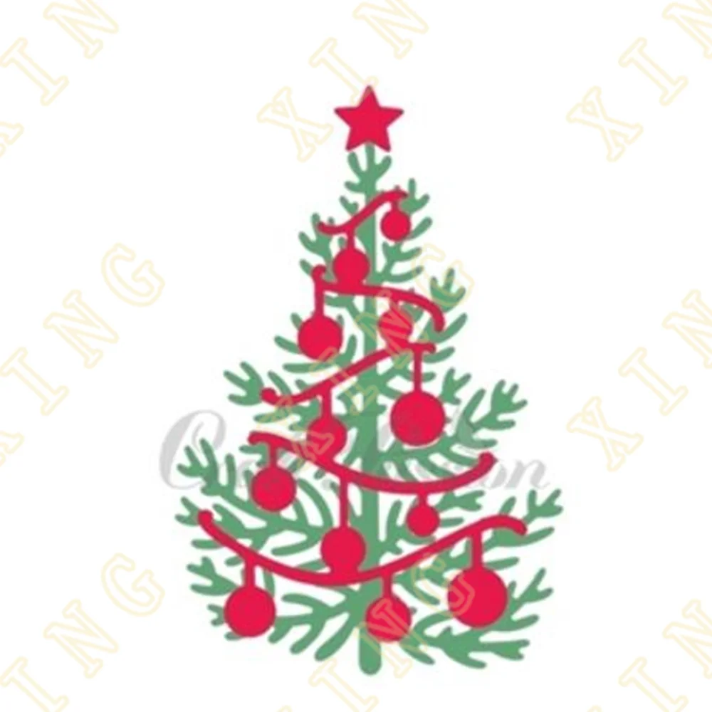 

Hot New Christmas Tree Metal Cutting Dies for Diy Scrapbooking Crafts Dies Cut Maker Photo Album Template Handmade Decoration