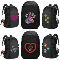 travel backpack rain cover outdoor hiking climbing bag case waterproof rain cover for sport 20l 70l dog footprints sreies print