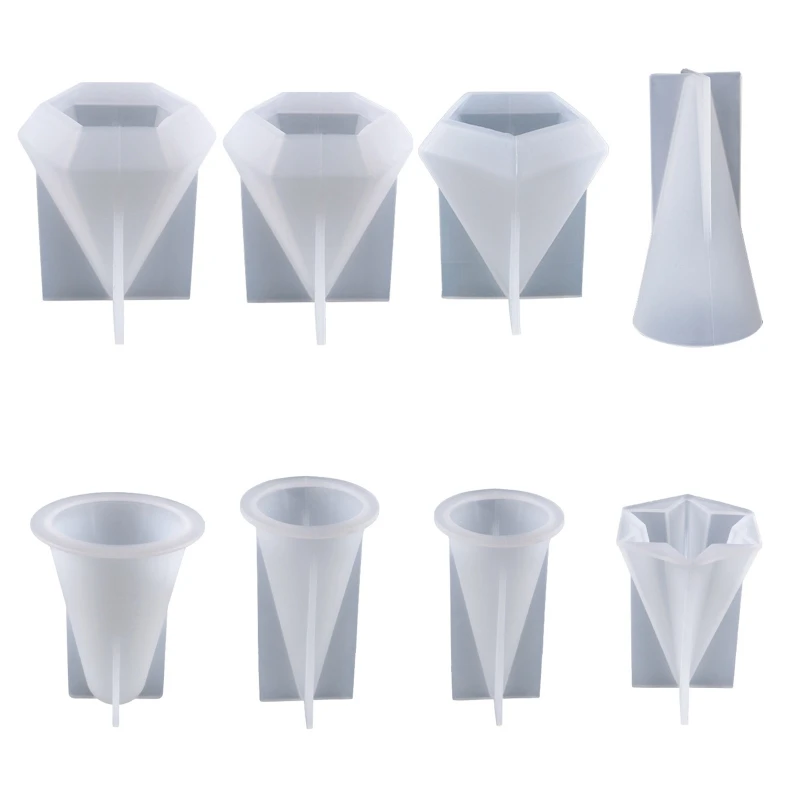 

Ring Holder Cone Resin Mold Pyramid Silicone Candle Molds for Resin Casting Soap Aromatherapy Candle Jewelry Making DIY