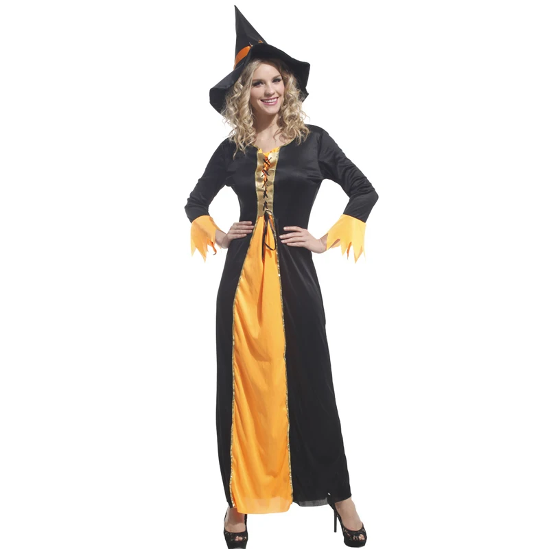 Новинка Женский карнавальный костюм Хэллоуин злого ведьмы многоцветный