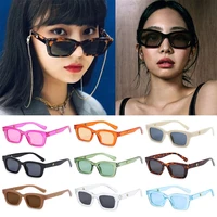 frame trendy style uv400 protection sunglasses for women ladies eyeglasses retro sun glasses rectangle sunglasses