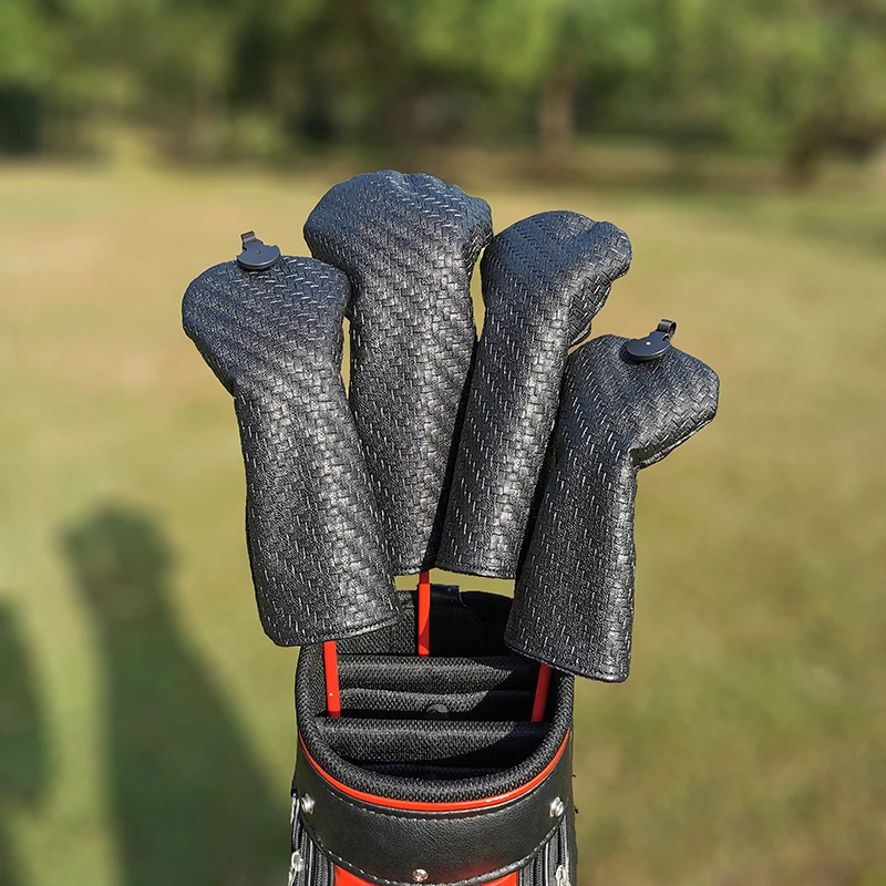 Club Head Cover Set Skull Head Cover Fairway Mixed Wood Cover Leather Cover For Mixed Fairway Woods