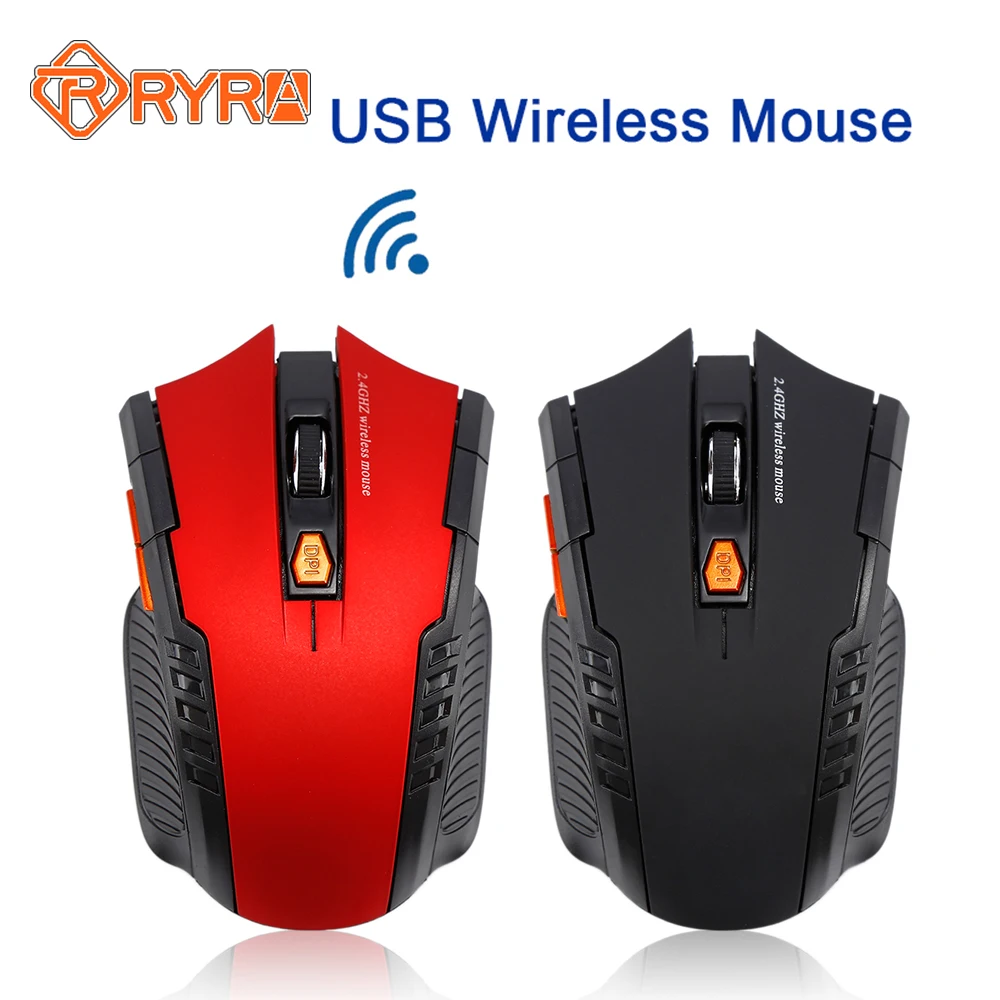 

Мышь Компьютерная RYRA игровая беспроводная, 2,4 ГГц, 1600DPI, 6 клавиш