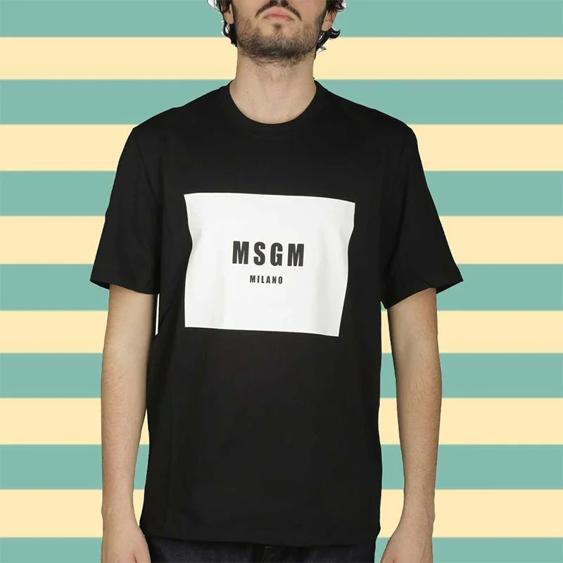 

Men T shirt Fashion Man Msgm Uomo s Casual Tee funny t-shirt novelty tshirt women