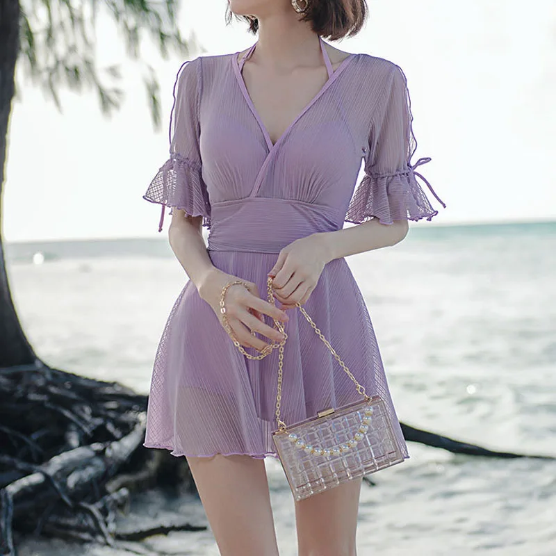 Новинка лета 20236 женская одежда сплошного цвета с V-образным вырезом и коротким