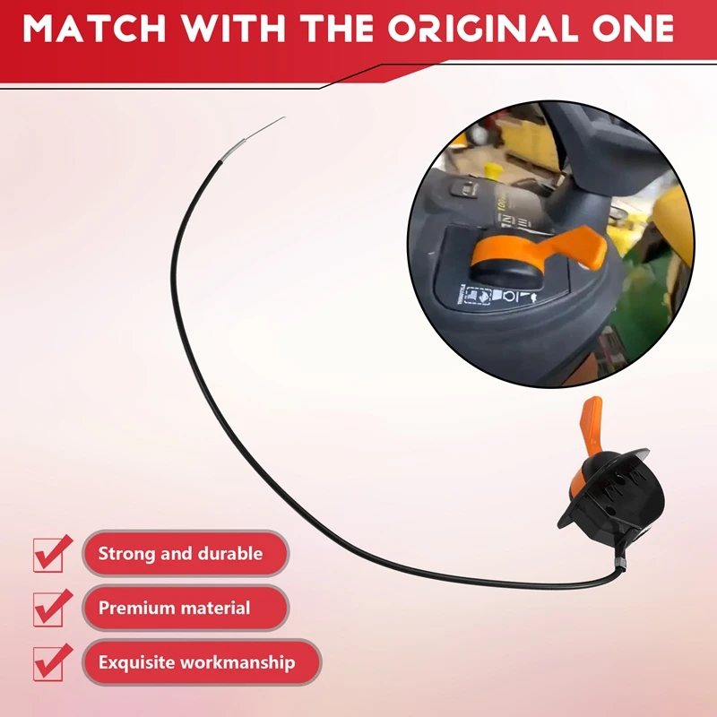 GY21107 Трос дроссельной заслонки подходит для John Deere X140 LA135 LA145 LA155 LA165 LA175