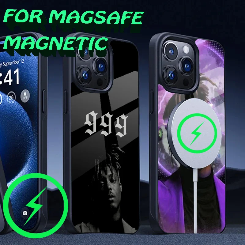 Чехол для телефона Singer J-Juice W-WRLD iPhone 16 15 14 13 12 11 Plus Pro Max Mini Magsafe с магнитной
