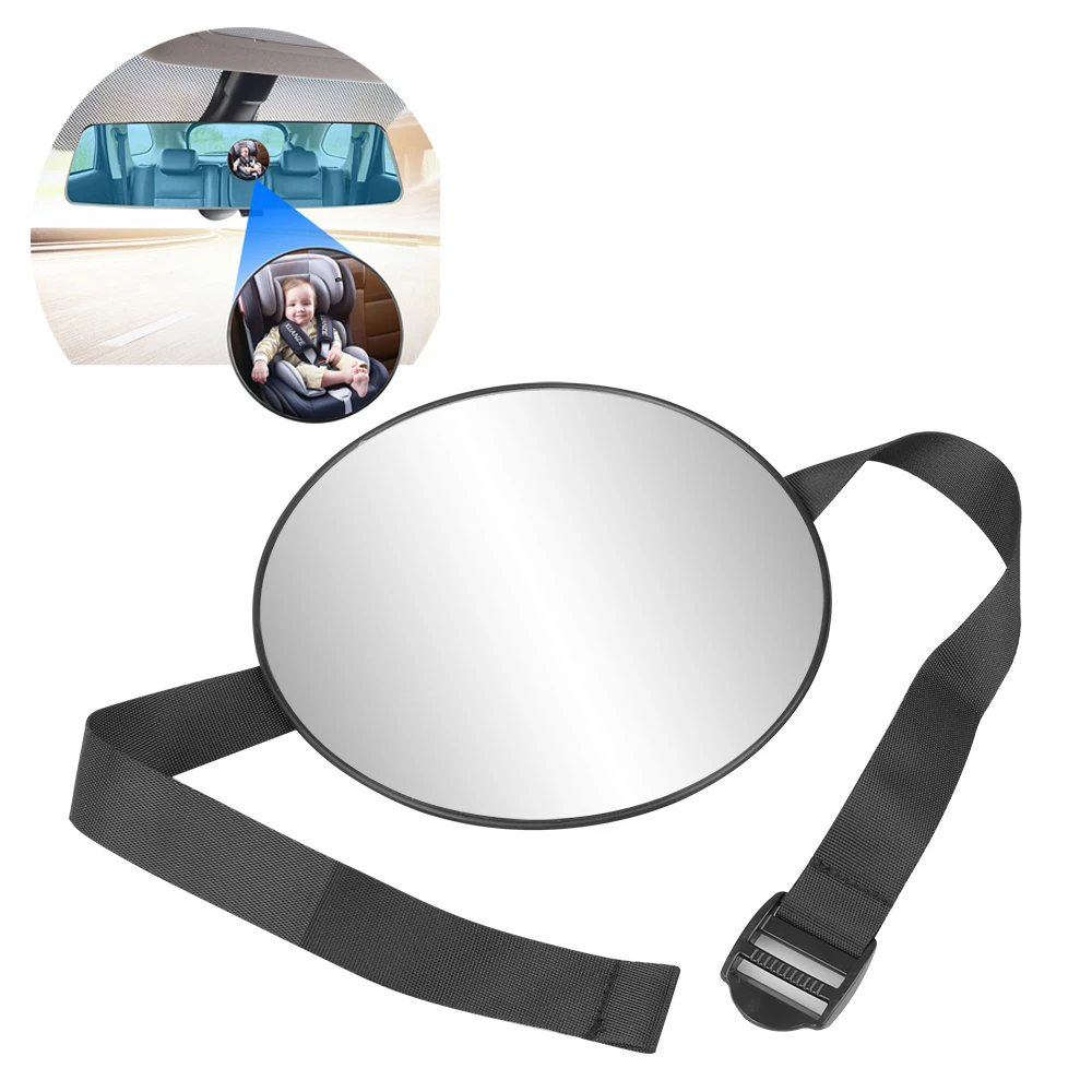

Car Safety View Back Seat Mirror Baby Car Mirror Children Facing Rear Ward Infant Care Square Safety Kids Monitor 17*17cm