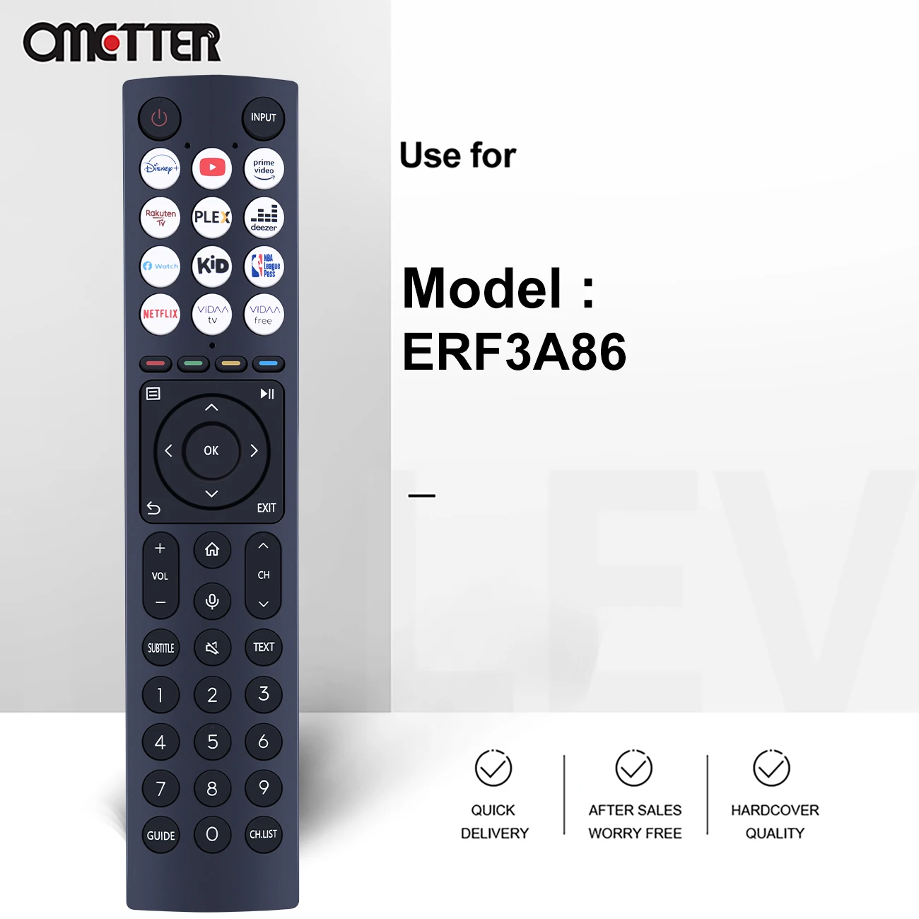 Пульт дистанционного управления для Hisense 4K UHD HDTV Smart Google TV