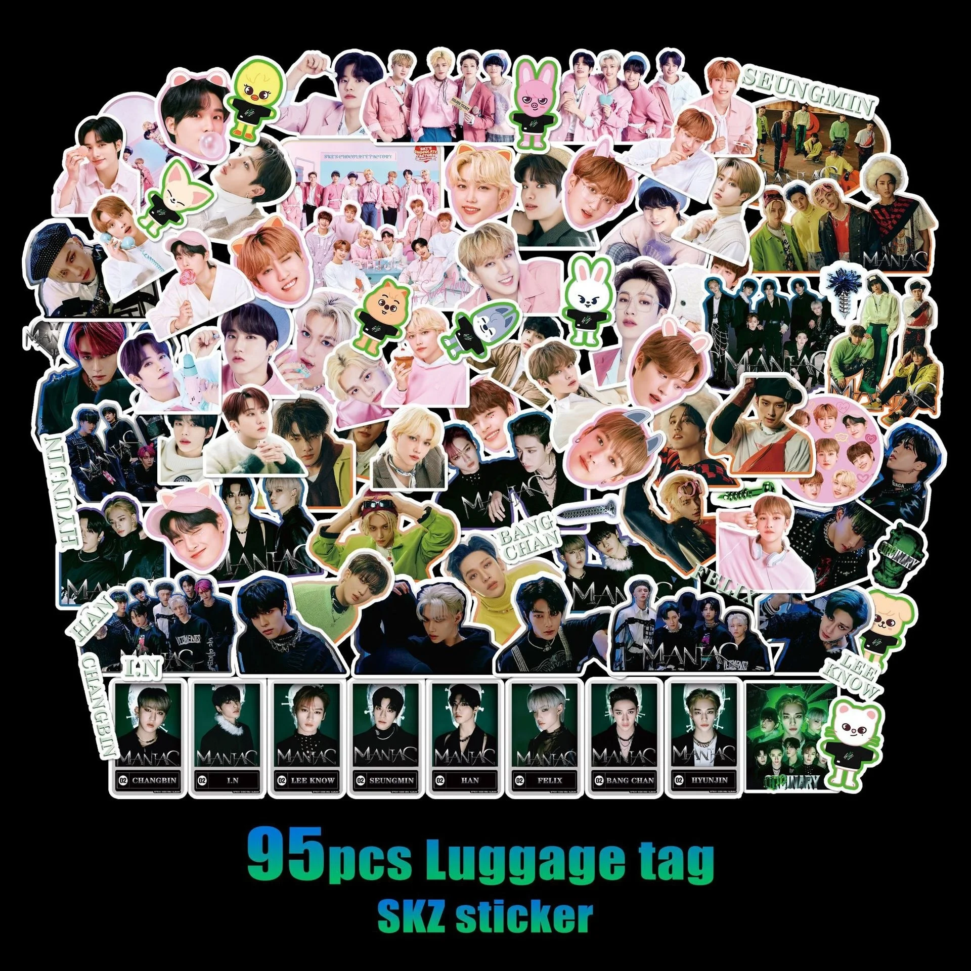 

95pcs/set KPOP Stray Kids ODDINARY Sticker Huang Xuanchen Peripheral Hand Account Stickers New Korea Fashion Gifts Fan Favorite