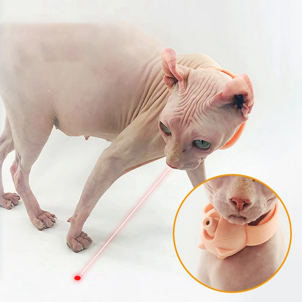 

Cat Collar Toys with Lights Electric Smart Amusing Collar for Kittens Interactive Cat Toys for Indoor Cat Pet Exercise Toy