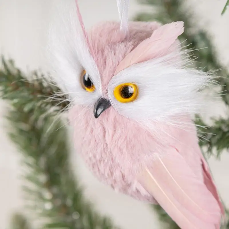 Новый милый розовый подвесной кулон с совой брелок для ключей игрушка