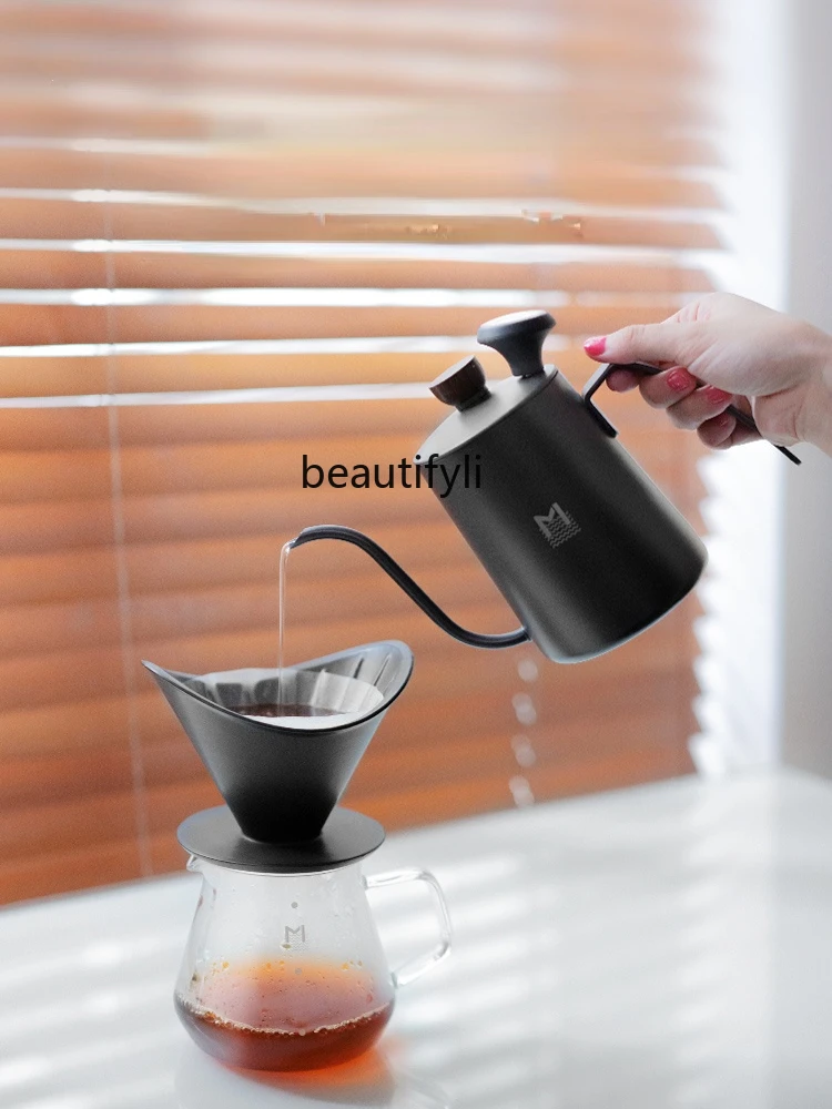 

GY Hand Made Coffee Maker Set of Coffee Filter Cup Appliances Narrow Mouth Filter Pot Manual Filter Cup Coffeepot