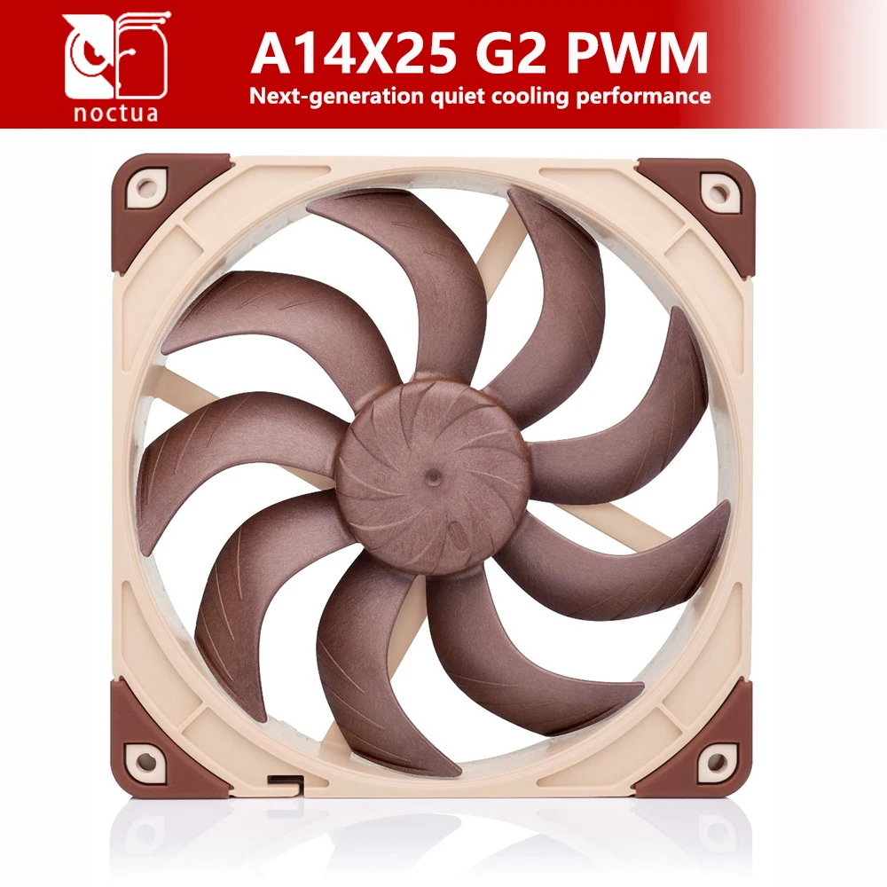 Фото Noctua NF-A14X25 G2 PWM SX2-PP Тихая производительность охлаждения нового поколения 140x140x25 мм Бесшумный вентилятор охлаждения Подшипник радиатора SSO2 №4