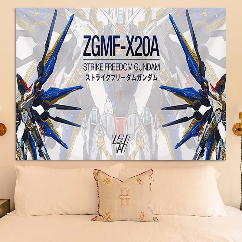 

Gundams Tapestry Bedroom Decoration Home Decor Headboards on the Wall Art Tapestries Room Decors Aesthetic Tapries Kawaii Garden