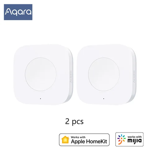 Original Aqara Smart Wireless Mini Switch Key One Button Remote Control ZigBee Sensor Wifi Switchs Work With Mi Home Homekit