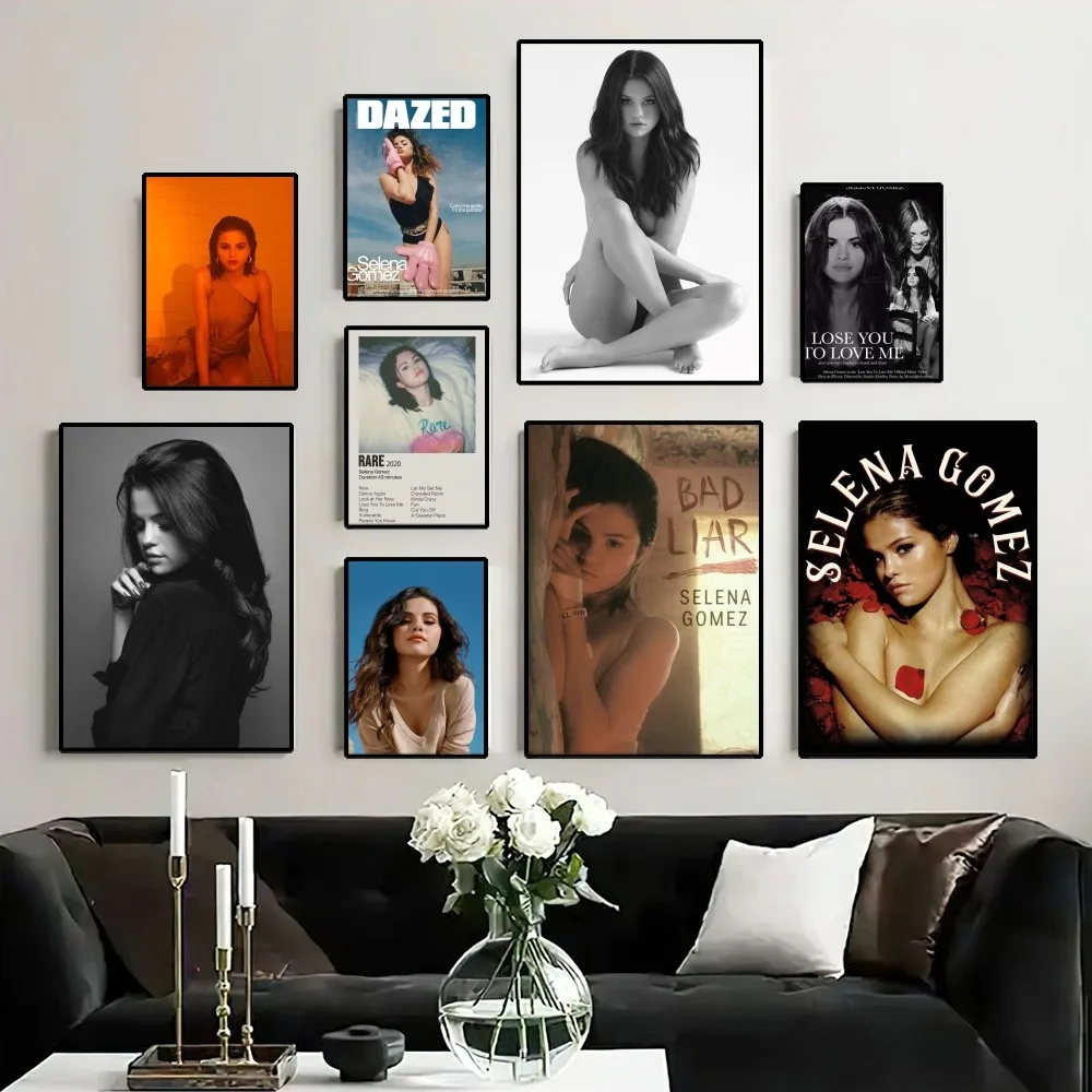 Постер Singer S-Selena Gomez картина настенные картины для гостиной декоративная наклейка