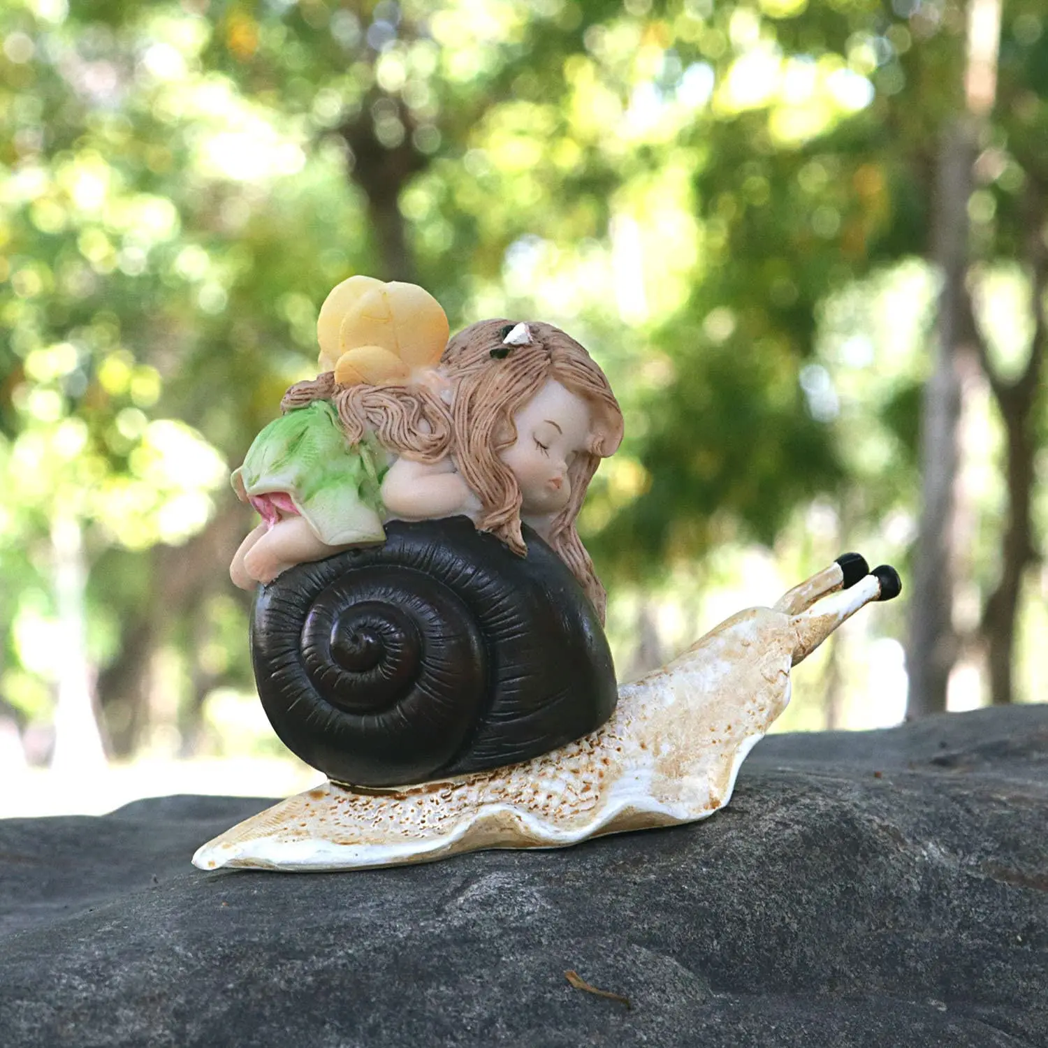 

Miniature Fairy Garden Ornament Figurines Animal Outdoor Statues Sleeping Fairy Home Office Desk Car Decoration Accessories