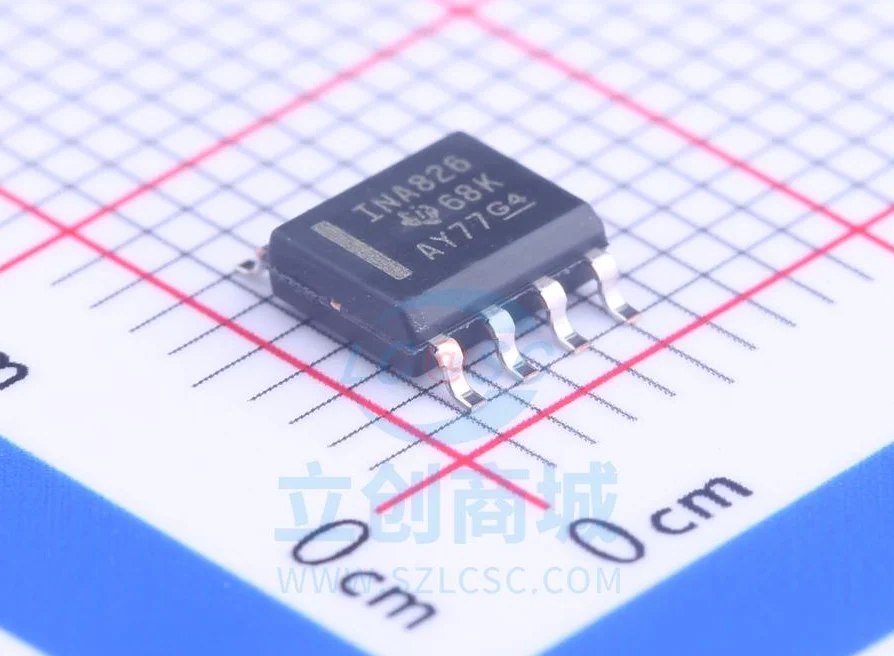 

100% New Original INA826AIDR Package SOIC-8 New Original Genuine Instrument Amplifier IC Chip