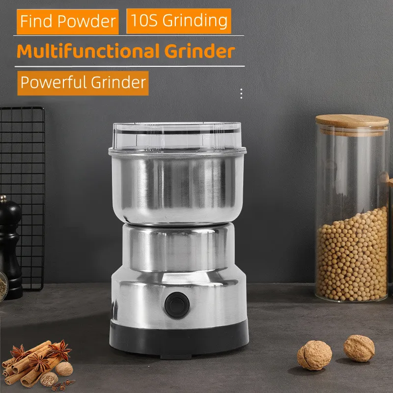 

Mini Electric Grinder Household 400ml Ultrafine Baby Food Pulverizer Coffee Grinder Spice Pepper Grinder Grain Mill 4 Blades