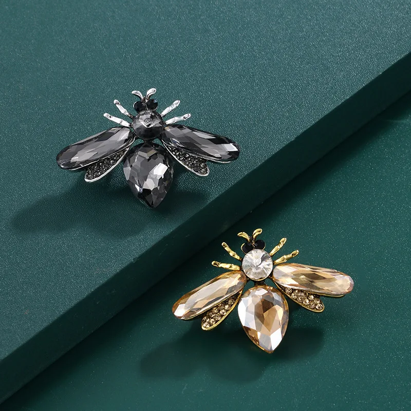Женская модная брошь в виде пчелы со стразами роскошные изысканные ювелирные