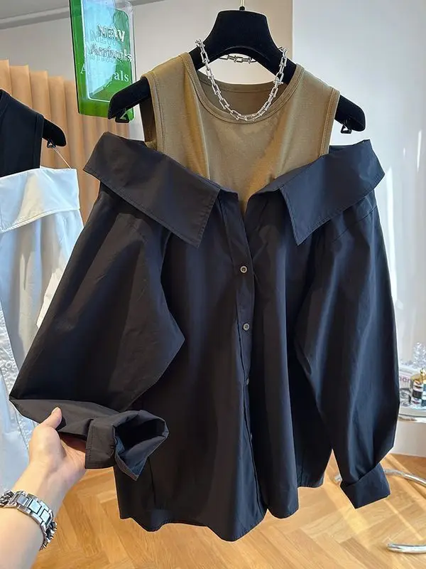 Блузка женская с открытыми плечами