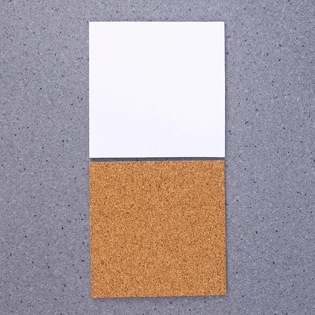 

28Pcs Self-Adhesive Cork Coasters Eco-Friendly Squares Cork Mats Cork Backing Sheets