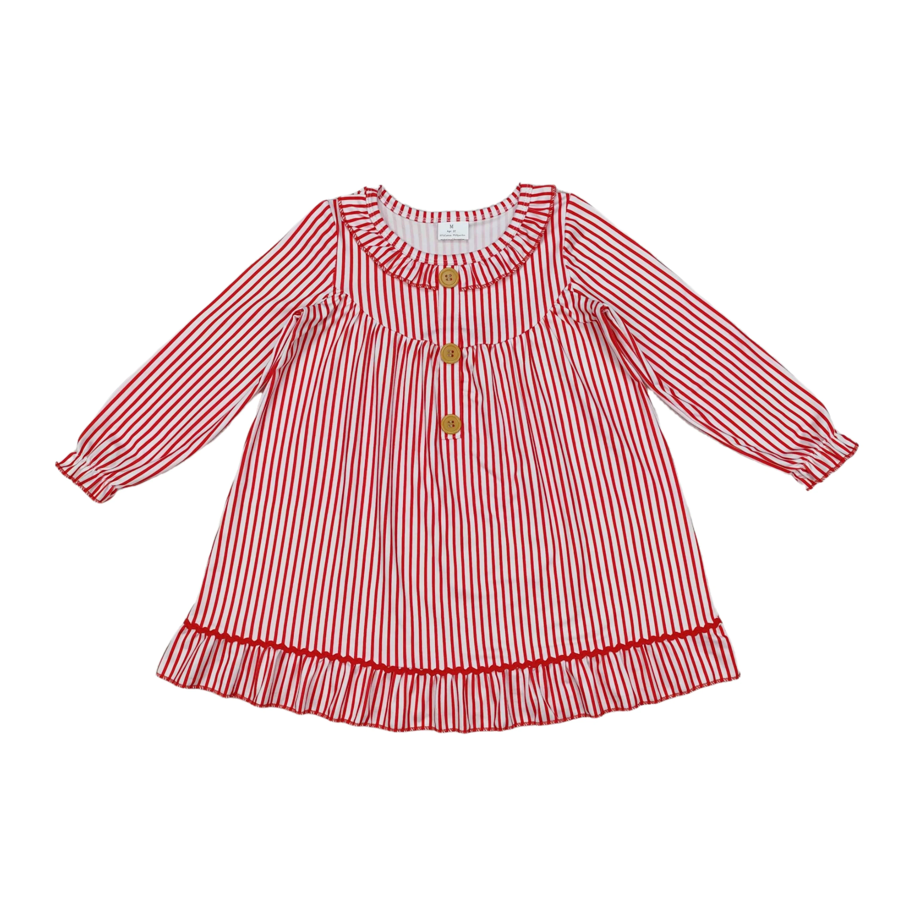 Оптовая продажа рождественское цельное платье с длинными рукавами в красную