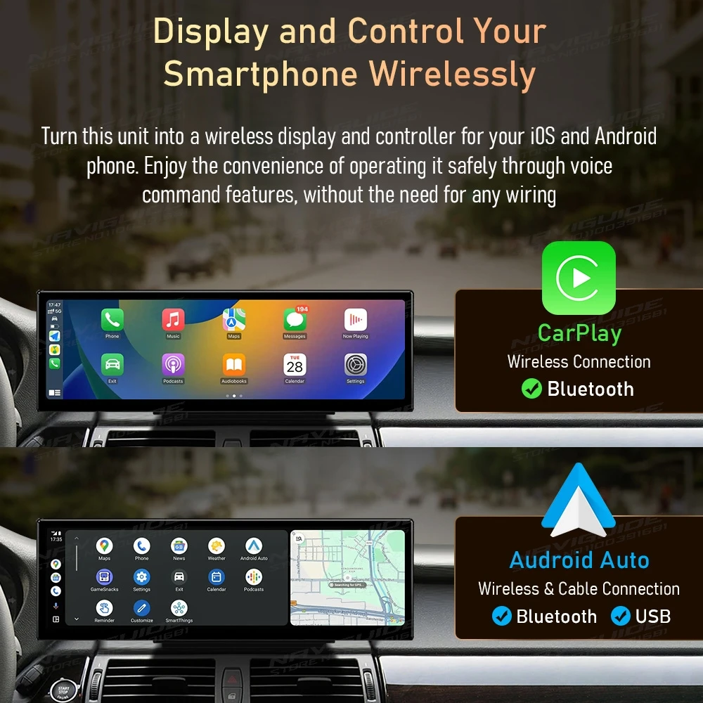 NAVIGUIDE 14 9 дюйма Android13 для BMW 1 серии F20 NBT RHD 2012-2017 беспроводной CarPlay Android Auto