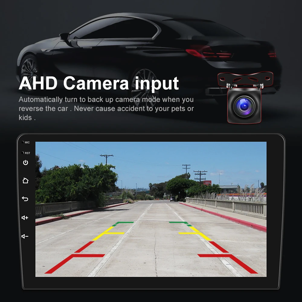 Camecho 7 9 10 дюймов Android 11 автомобильный радиоприемник 2 DIN GPS мультимедийный плеер