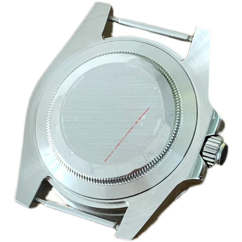 40mm Watch Case Fine Stainless Steel 316L Green Inner Ring Sapphire Glass Ceramic Rim Fit NH35 NH36 4R Automatic Movement