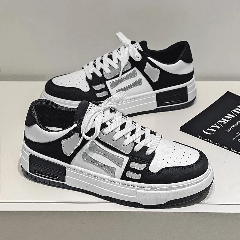 

Men Casual Shoes Lace Up Men's Board Shoes Light Sports Shoes Men Tennis Sneakers Soft Bottom White Shoes Low Top Platform Shoes