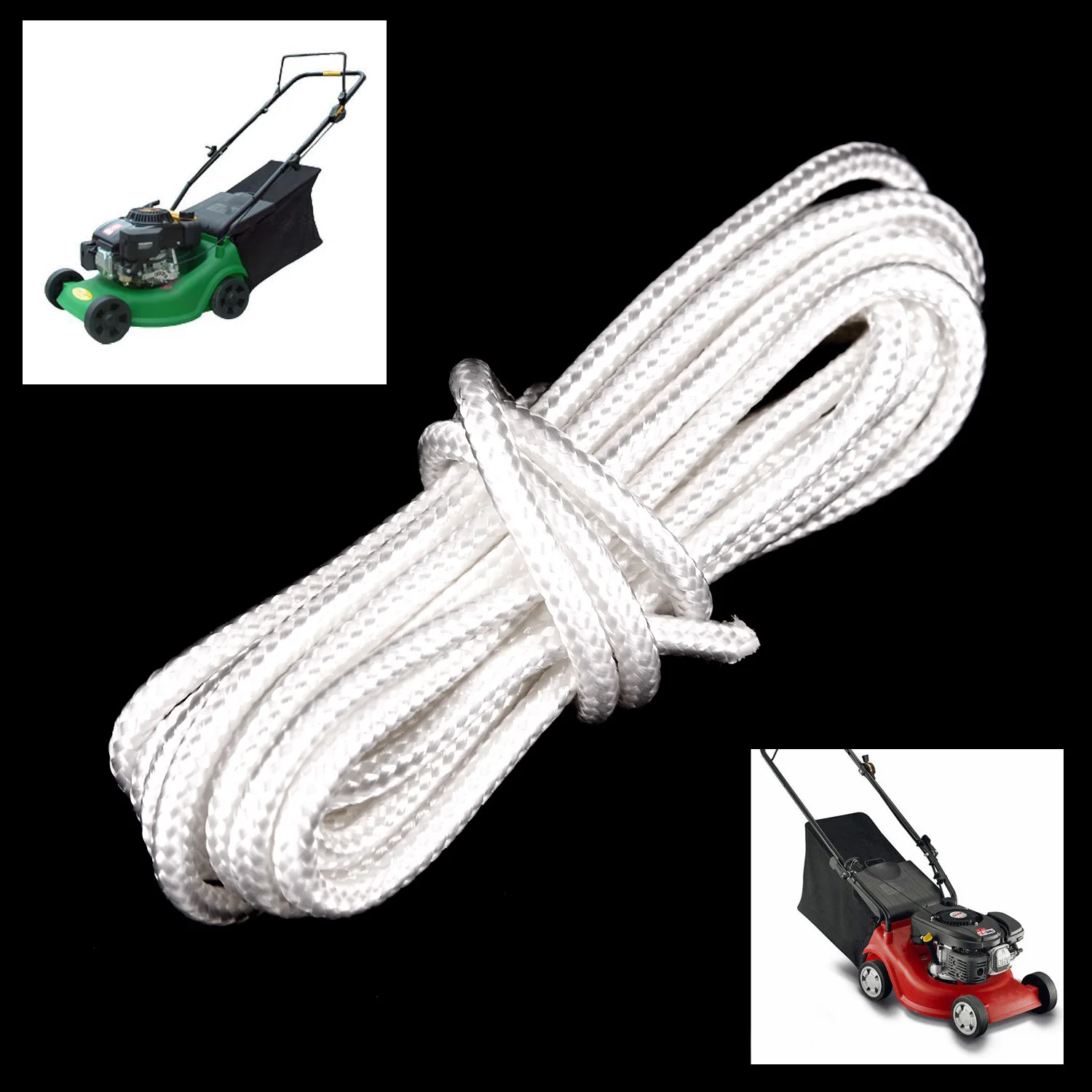 

300cm*4mm Nylon Pull Starter Rope Recoil Engine Start Cord For Trimmer Cutter Chainsaws Lawn Mower Engine
