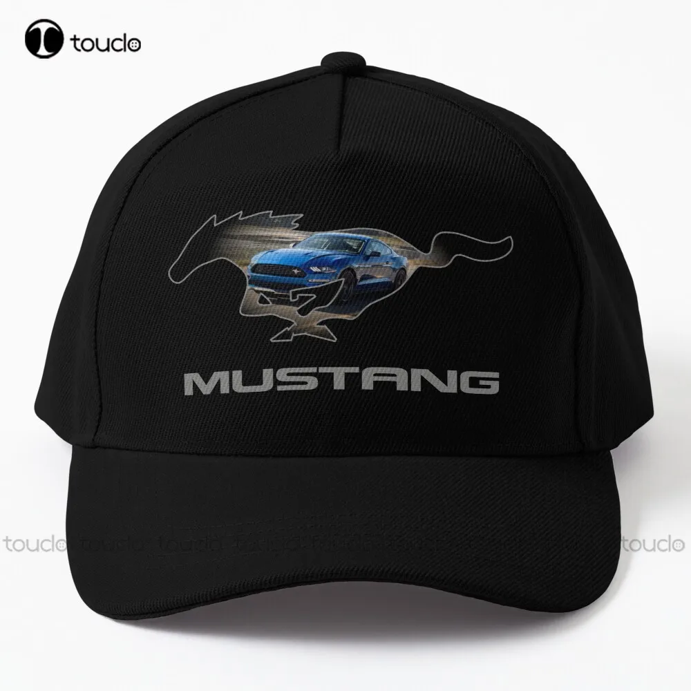 

Для Mustang Gt Logo с дизайном эмблемы (синий на черном), бейсболка, кепки тракера, модная уличная хлопковая кепка, шляпы от солнца, забавная уличная одежда