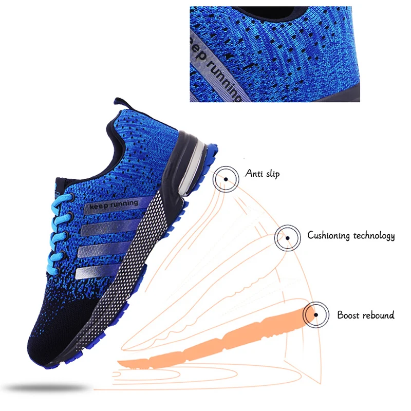 SENAGE Hight Quality Men Sneakers Breathable Mesh Running Shoes Women Lightweight Jogging Training Outdoor Leisure Couple Shoes