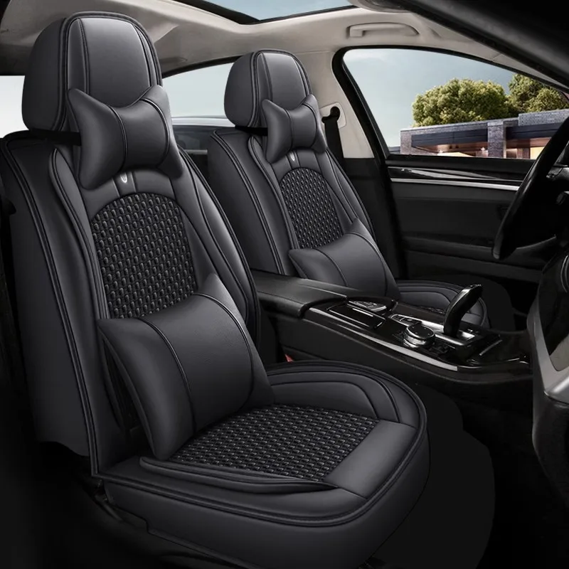 

Высокое качество! Полный комплект чехлов на автомобильные сиденья для Nissan Rogue 2024-2022, 5 сидений, дышащая прочная Экологически чистая подушка на сиденье для Rogue 2023