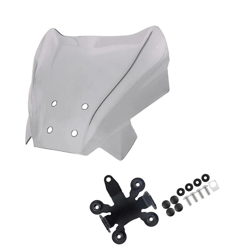 

Ветровой дефлектор ветрового стекла мотоцикла с кронштейном для CB1000R 2018-2020 CB650R 2019-2021 (серый)