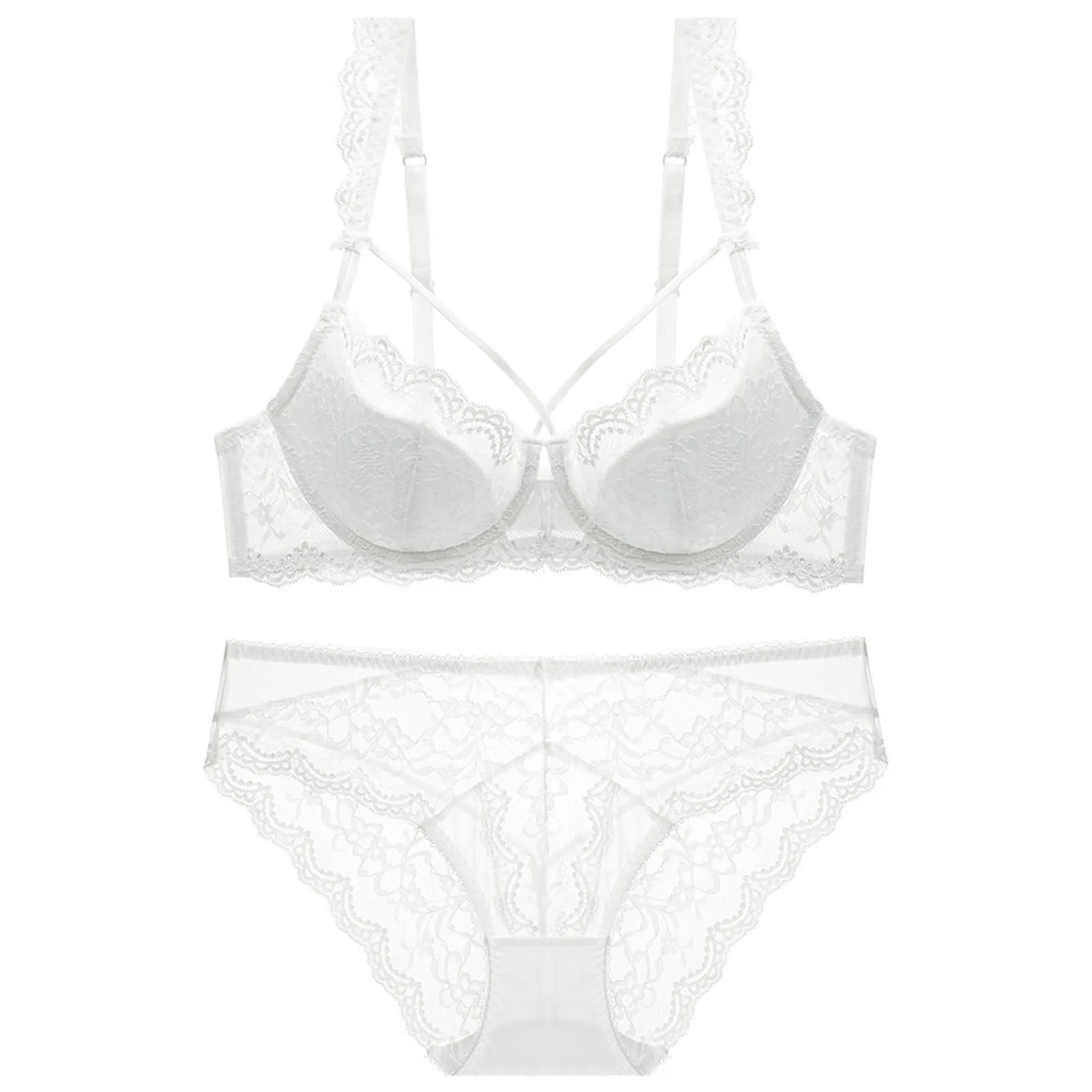 

Соблазнительное кружевное нижнее белье для женщин, приятный удобный и дышащий комбинированный большой комплект с бюстгальтером из сетчатой ткани