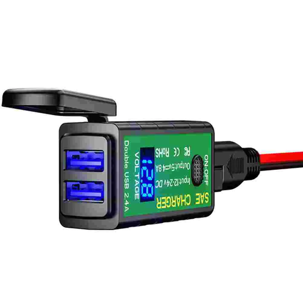 

1 шт., Модифицированная деталь для мотоцикла с двумя USB-портами