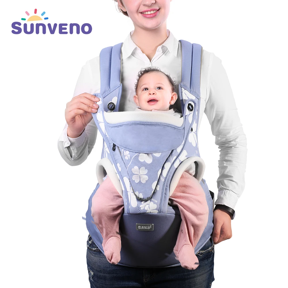Sunveno Clearance Breathable Baby Carrier Backpack Infant Backpack Wrap Front Carry Baby Kangaroo Sling Baby Carrier 6-36months