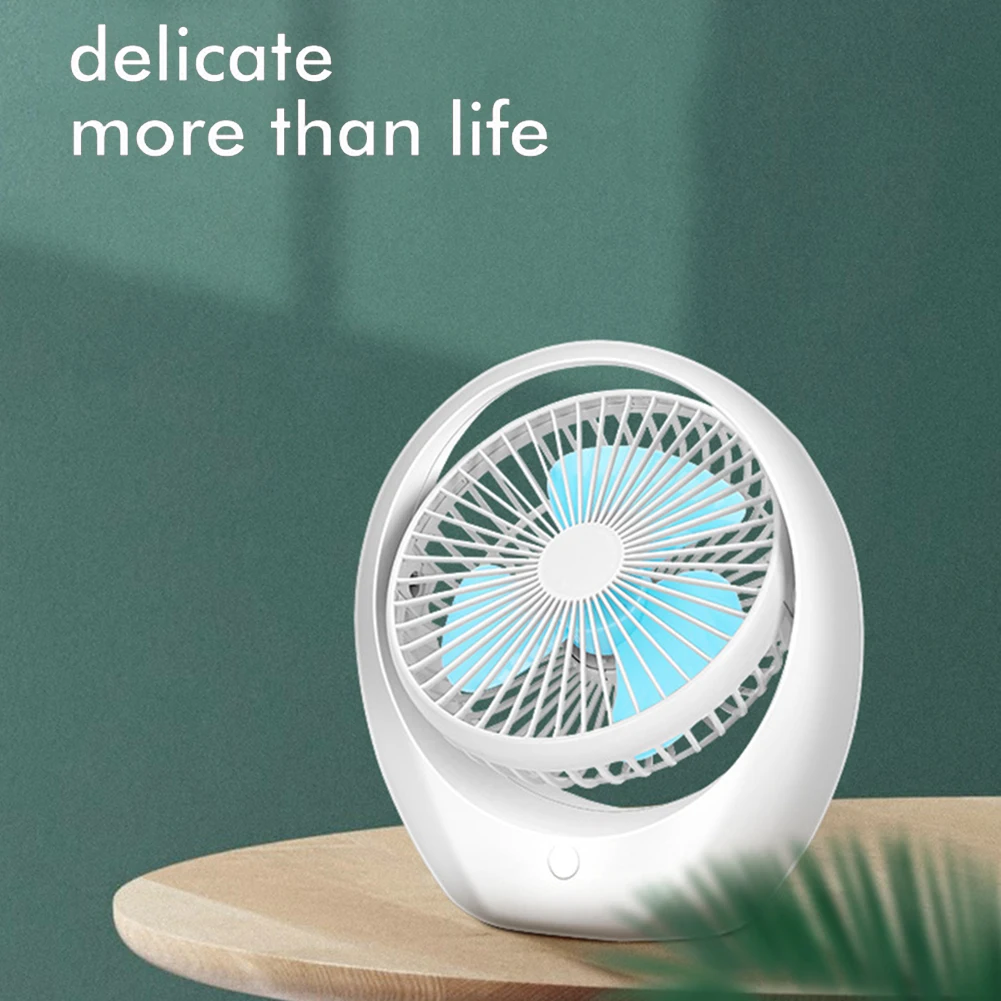 

Portable Small USB Fan 3 Speeds 180 Rotation Office Travel Car Desk Air Cooler Easy Cool Purifies Air Cooling Fan