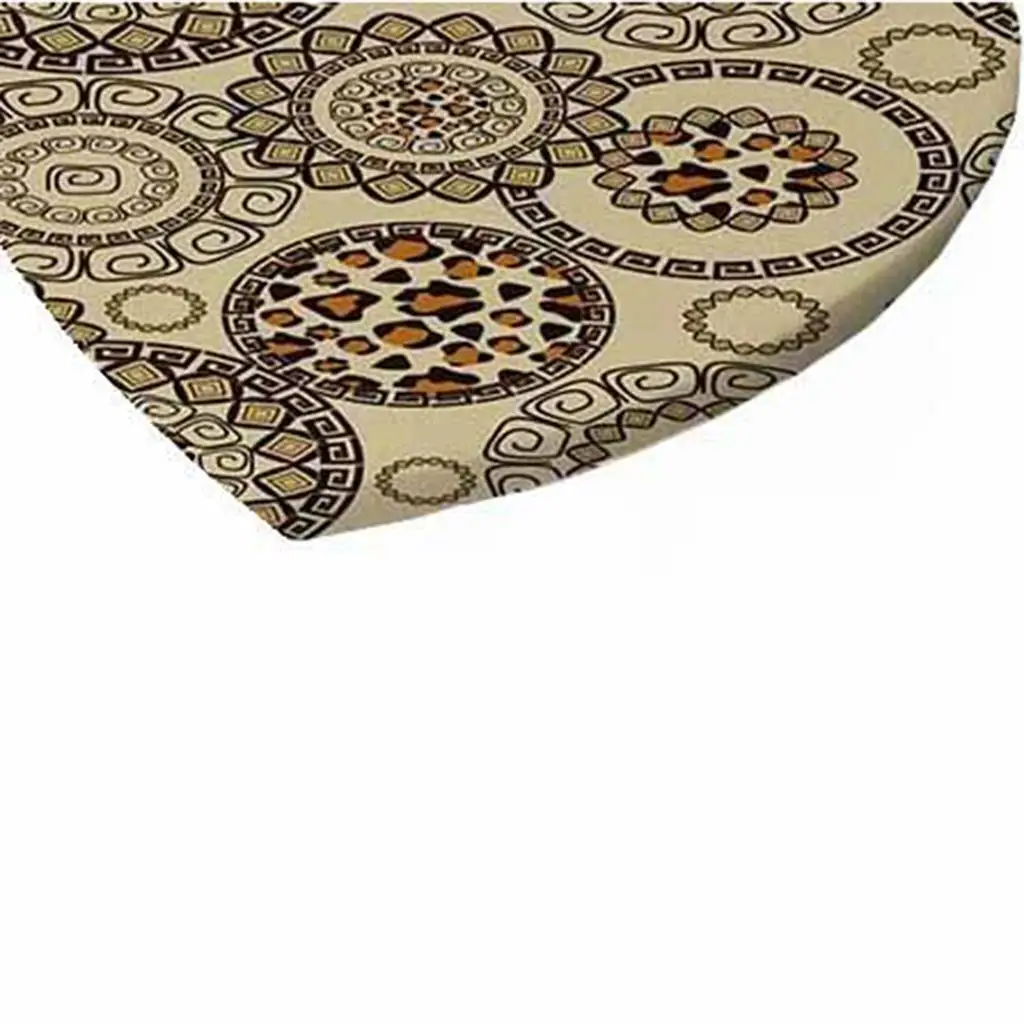 

Elastic Edged Waterproof Backed Fitted Table Cover Tableclothes Style F 1 2m