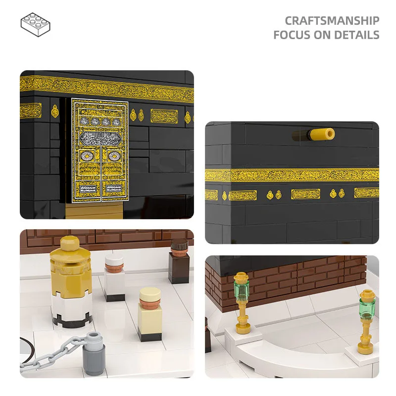 Всемирно известный блок исламской архитектуры большая мечеть Мекки Кааба