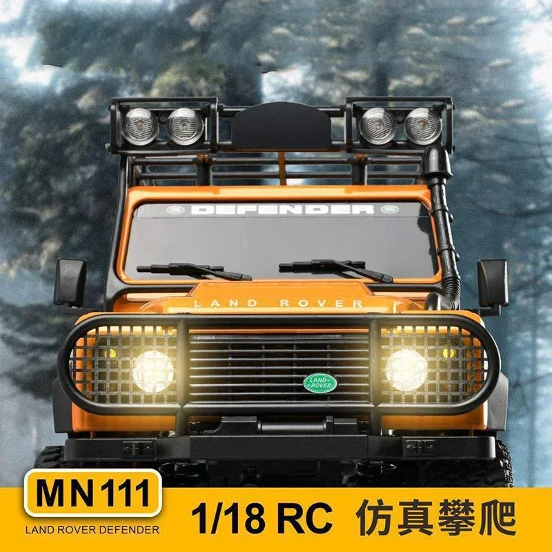 Фото Радиоуправляемый автомобиль Mn111 D90 D110 комплект версии 1/18 4wd восхождение автомобиль игрушки 180 мотор светодиодная фотовспышка алюминиевый корпус дистанционное управление №4