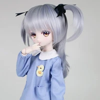 bjdsd doll wig 13 14 16 doll hair fashion anime doll wig soft high temperature fiber diy doll toys accessories for girl gift