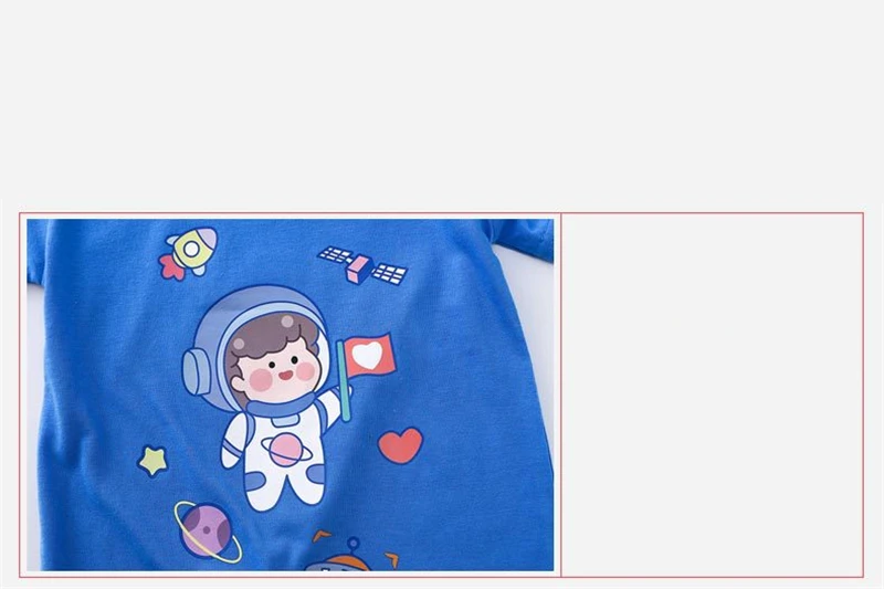 Детский хлопковый комбинезон с коротким рукавом для новорожденных |