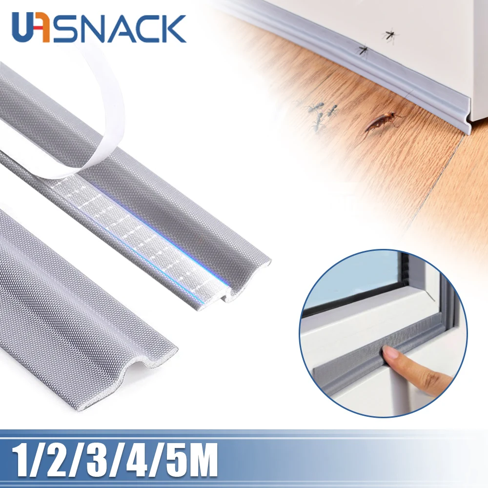 

Уплотнительная лента для окон, резиновая ветрозащитная самоклеящаяся лента для защиты окон и дверей, 1/2/3 м