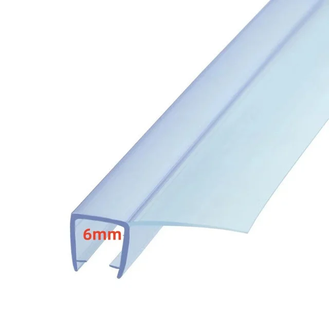 

Уплотнительная Лента Из ПВХ Для Нижней Части Душевой Двери, Влагостойкая, Без Клея, Для Фурнитуры Ванной Комнаты, 6/8/10/12 Мм