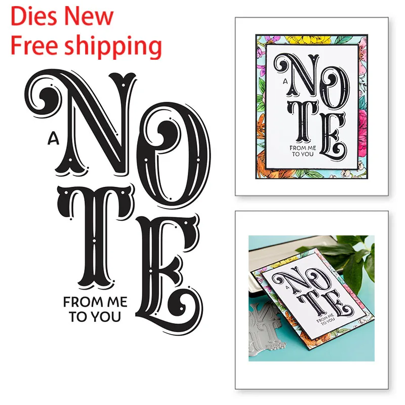 

Обратите внимание от меня до вас, пресс-формы для резки металла, новинка 2023, формы «сделай сам», шаблон для скрапбукинга и изготовления бумаг...