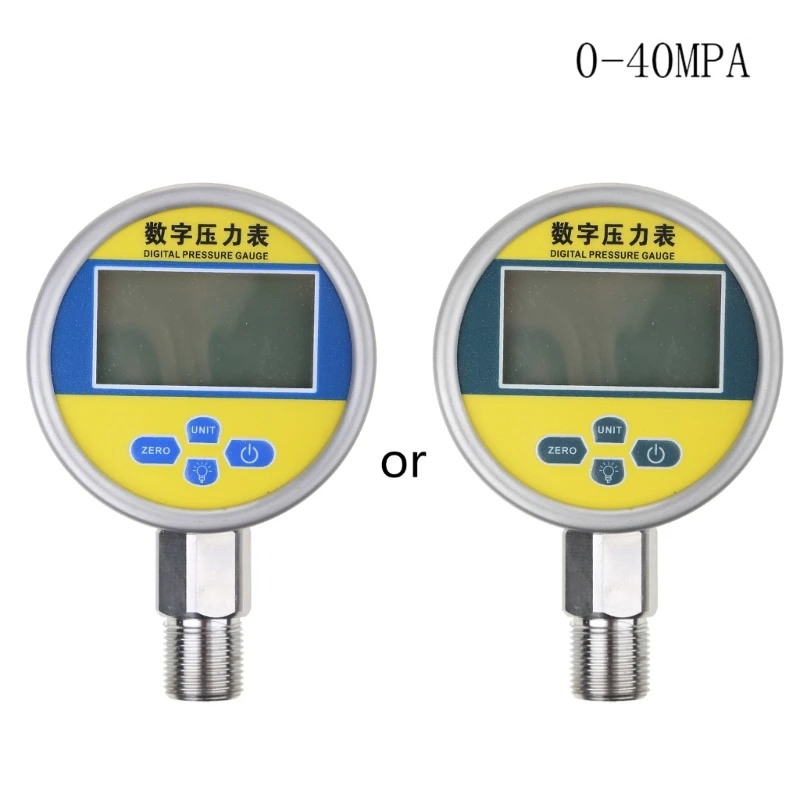 

Professional Pressure Gauge with 4 ButtonsLCD Display Lower Mount Pressure Gauge Drop Shipping